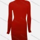 Wholesale Women's Casual Plain High Neck Ribbed High Waist Long Sleeve Short Dress 8# Clothing Wholesale Market Liuhua