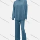Wholesale Women's Casual Plain Turtleneck Drop Shoulder Pullover Sweatshirt & Pants 2-Piece Set 5# Clothing Wholesale Market Liuhua