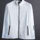 Men's Sporty Long Sleeve Jacket Quick Dry Breathable Zipper Athletic Outerwear White Clothing Wholesale Market -LIUHUA