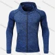 Wholesale Boy's Athletic Workout Plain Splicing Zipper Pockets Long Sleeve Hoodie 832# Dark Blue Clothing Wholesale Market Liuhua