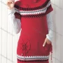 Wholesale Women's Casual Vintage High Neck Bowknot Pockets Sweater preview
