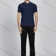 Wholesale Men's Casual Plain Short Sleeve Split Side Polo Shirt LF009# Royal Blue Clothing Wholesale Market Liuhua