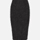 Women's Casual High Waist Plain Pencil Skirt Black Clothing Wholesale Market -LIUHUA