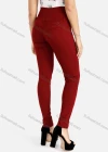 Wholesale Women's Plain High Waist Tailored Button Front Pockets Skinny Pants - Liuhuamall
