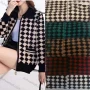 Wholesale Women's Casual Collared Long Sleeve Patch Pockets Argyle Print Zipper Fluffy Jacket preview