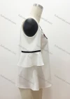 Wholesale Women's Casual Floral Embroidery V Neck Cold Shoulder Blouse - Liuhuamall