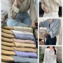Wholesale Women's Collared Loose Fit Shirred Patch Pocket Plain Long Sleeve Shirt 6020# preview