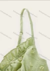 Wholesale Women's Sexy Spaghetti Strap Swiss Dot Print Tie Front Crop Cami Tops AY106# - Liuhuamall