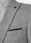 Wholesale Men's Business Plain One Button Pockets Lapel Slim Fit Blazer & Vest & Trousers 3 Piece Sets - Liuhuamall