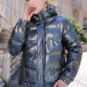 Wholesale Men's Casual Plain Hooded Patch Pocket Zip Up Cotton-Padded Puffer Jacket 9208# Dark Green Clothing Wholesale Market Liuhua
