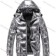 Wholesale Men's Casual Plain Hooded Patch Pocket Zip Up Cotton-Padded Puffer Jacket 9208# Silver Clothing Wholesale Market Liuhua