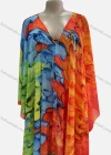Wholesale Women's Loose Fit Multi-color Allover Print Pullover Maxi Cover Up Kaftan 2 Piece Set - Liuhuamall