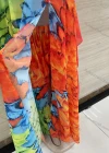 Wholesale Women's Loose Fit Multi-color Allover Print Pullover Maxi Cover Up Kaftan 2 Piece Set - Liuhuamall