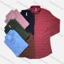 Wholesale Men's Long Sleeve Allover Print Patch Pocket Button Down Casual Shirt preview