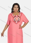 Wholesale Women's Folkloric African Half Sleeve Vintage Floral Print Maxi Abaya Dress - Liuhuamall