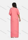 Wholesale Women's Folkloric African Half Sleeve Vintage Floral Print Maxi Abaya Dress - Liuhuamall