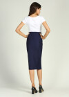 Wholesale Women's Summer High Waist Button Side Slit Solid Pencil Skirt - Liuhuamall
