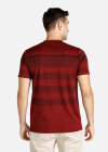 Wholesale Men's Sporty Round Neck Short Sleeve Slim Fit Striped Quick Dry Tee - Liuhuamall
