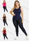 Wholesale Women's Casual Scoop Neck Plain Tank Top - Liuhuamall