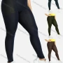Wholesale Women's Stretch Cotton High Rise Plain Legging preview