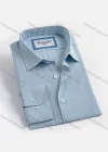 Wholesale Men's Formal Stand Collar Long Sleeve Buttons Argyle Allover Print Shirt - Liuhuamall