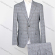 Wholesale Men's Plaid Print Two Buttons Flap Pockets Lapel Blazer & Suit Pants 2-Piece Suit Sets SD220328S# Gray Guangzhou Clothing Wholesale Market & Suppliers -LIUHUAMALL