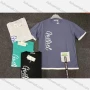 Wholesale Men's Plus Size Round Neck Short Sleeve Letter Print T-Shirt With Patch Pocket 3689# preview