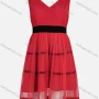 Wholesale Women's Casual V Neck Colorblock Zipper Back Tank Dress preview