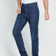 Men's Casual 5 Pockets Zipper Fly Button Denim Straight Leg Jeans Denim Clothing Wholesale Market -LIUHUA