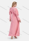 Wholesale Women's Elegant Plain Beaded Cape Sleeve High Waist Maxi Dress - Liuhuamall