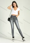 Wholesale Women's High Waist Stretch Washed Skinny Jeans - Liuhuamall