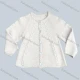 Wholesale Girl's Casual Crew Neck Long Sleeve Button Down Cable Knit Cardigan White Clothing Wholesale Market Liuhua