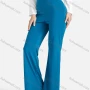 Wholesale Women's High Waist Solid Straight Leg Flared Trousers preview