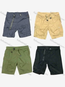Wholesale Men's Casual Plain Multiple Pockets Cargo Shorts With Belt, LIUHUA CLOTHING WHOLESALE