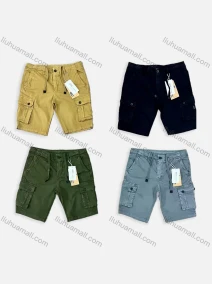 Wholesale Men's Casual Multiple Pockets Drawstring Button Closure Cargo Shorts 8992#, LIUHUA CLOTHING WHOLESALE