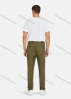 Wholesale Men's Casual Drawstring Flat Front Straight Leg Pants - Liuhuamall