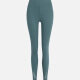 Women's Sporty Athletic High Waist Ankle Length Yoga Leggings 9991# Dark Slate Gray Clothing Wholesale Market -LIUHUA