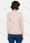Wholesale Women's Casual Round Neck Long Sleeve Rhinestone Plain Knit Sweater - Liuhuamall