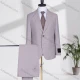 Wholesale Men's Formal Lapel Plain Two Buttons Flap Pockets Blazer Jacket & Pants 2 Piece Suit Set 1055-4# Lavender Clothing Wholesale Market Liuhua