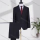 Wholesale Men's Formal Lapel Plain Two Buttons Flap Pockets Blazer Jacket & Pants 2 Piece Suit Set 32320-4# Dim Gray Clothing Wholesale Market Liuhua