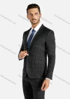 Wholesale Men's Plaid One Button Lapel Blazer&Pants 2-Piece Suit Set - Liuhuamall