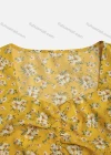 Wholesale Women's Casual Floral Short Sleeve Ruched Blouse 1839# - Liuhuamall