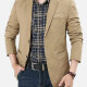Men's Business Plain Single Breasted Patch Pockets Blazer 9807# Yellow Clothing Wholesale Market -LIUHUA