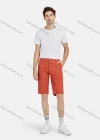 Wholesale Men's 100%Cotton Slant Pocket Zipper Fly Button Plain Casual Shorts 038# - Liuhuamall
