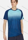 Wholesale Men's Sporty Round Neck Short Sleeve Polka Dot Gradient Quick Dry Breathable T-Shirt - Liuhuamall