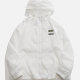 Men's Casual Zipper Lightweight Zip Up Sunscreen Hooded Jacket White Clothing Wholesale Market -LIUHUA