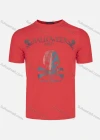 Wholesale Men's Fashion Short Sleeve Round Neck Letter Slogan Skull Print Rhinestone T Shirt - Liuhuamall