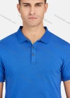Wholesale Men's Casual Short Sleeve Dots Print Button Front Polo Shirts - Liuhuamall
