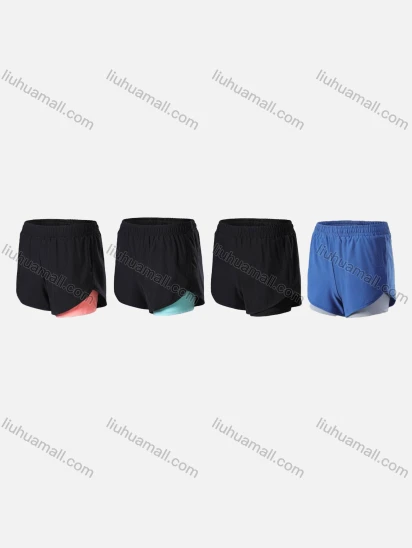 Wholesale Women's Sporty Breathable High Stretch Quick Dry Elastic Waist Drawstring Sport Shorts 10008#