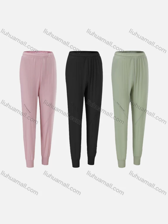 Wholesale Women's Sporty Breathable Elastic Waist Slim Fit Sport Skinny Pants CKW21001#